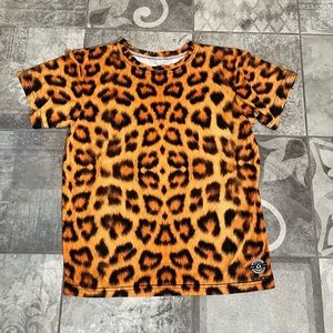 Cheetah print tee - M